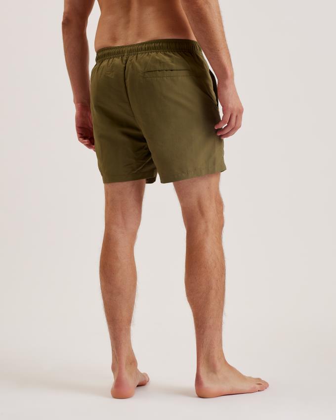 Short Ted Baker Plain Swim Vert Olive Homme | LRS-14127138